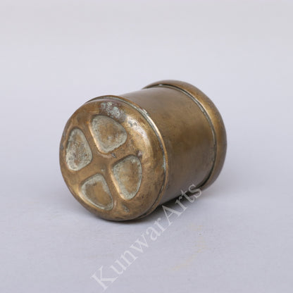 Traditional Brass Storage Container 10cm