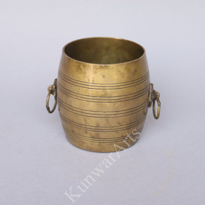 Brass Traditional Storage Container 11cm