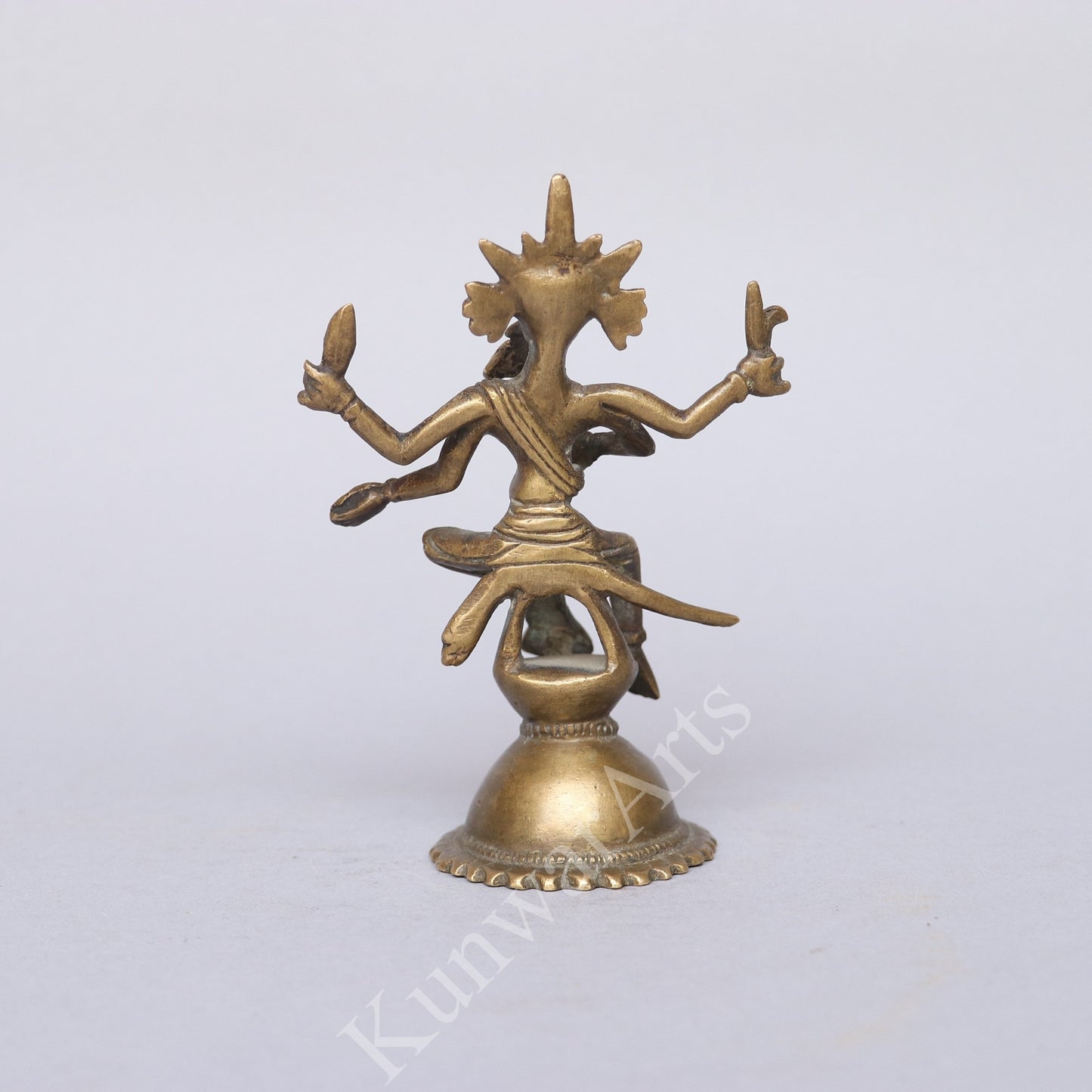 Brass Tribal Ganesh Figurine