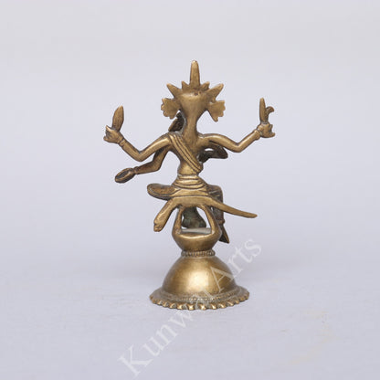 Brass Tribal Ganesh Figurine