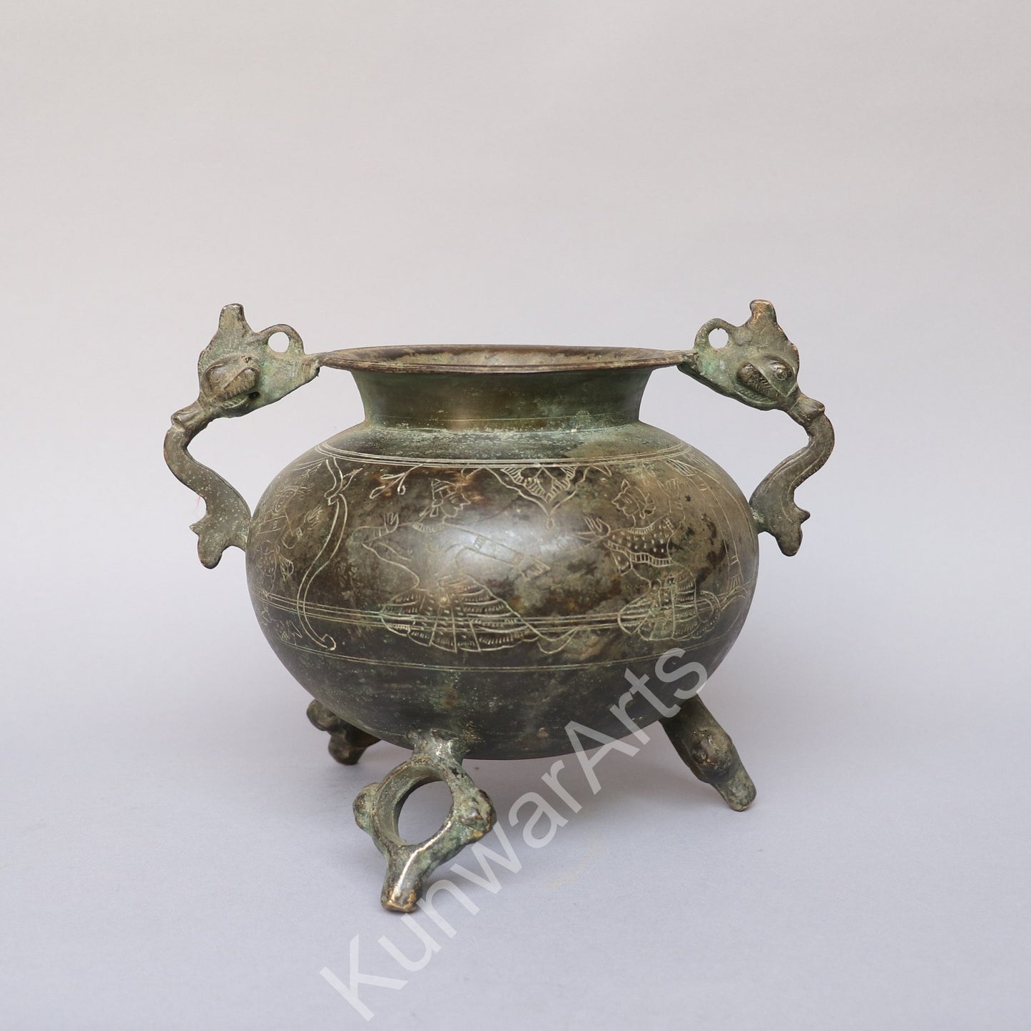 Brass Vintage Planter 20cm