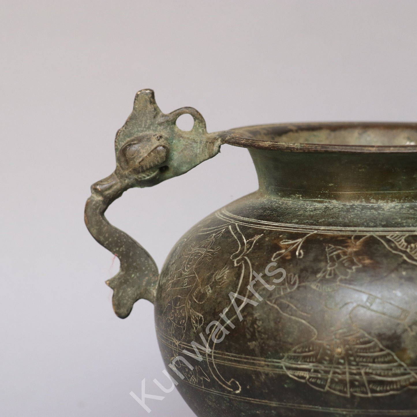 Brass Vintage Planter 20cm