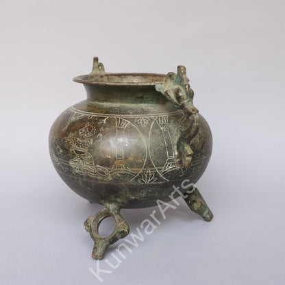 Brass Vintage Planter 20cm