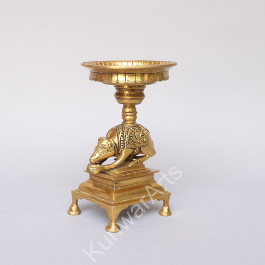 Brass Décor Mouse Lamp