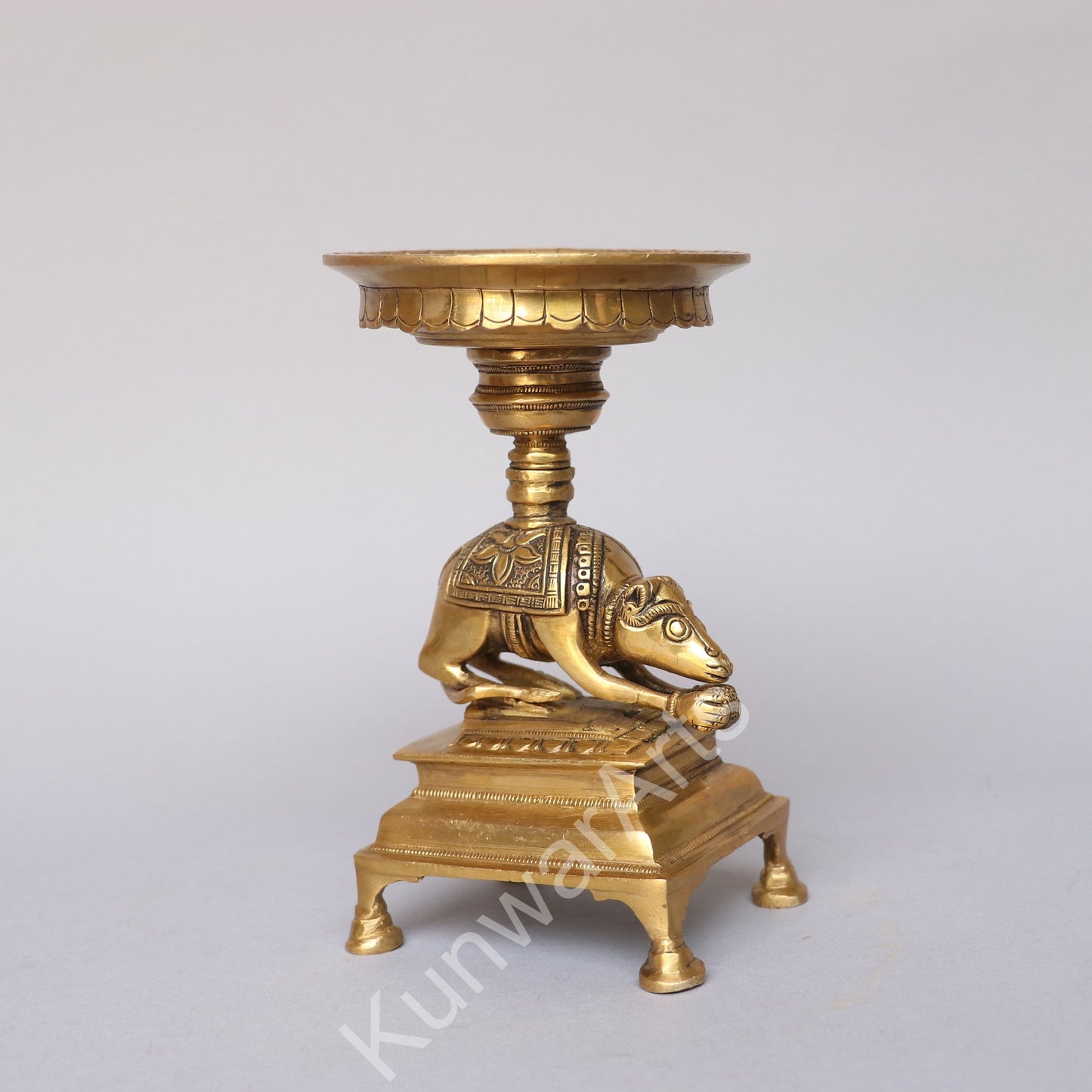 Brass Décor Mouse Lamp