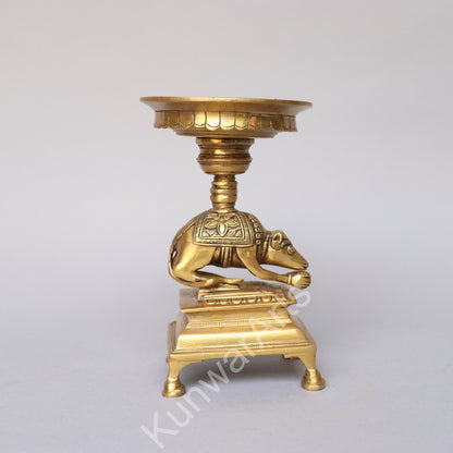 Brass Décor Mouse Lamp