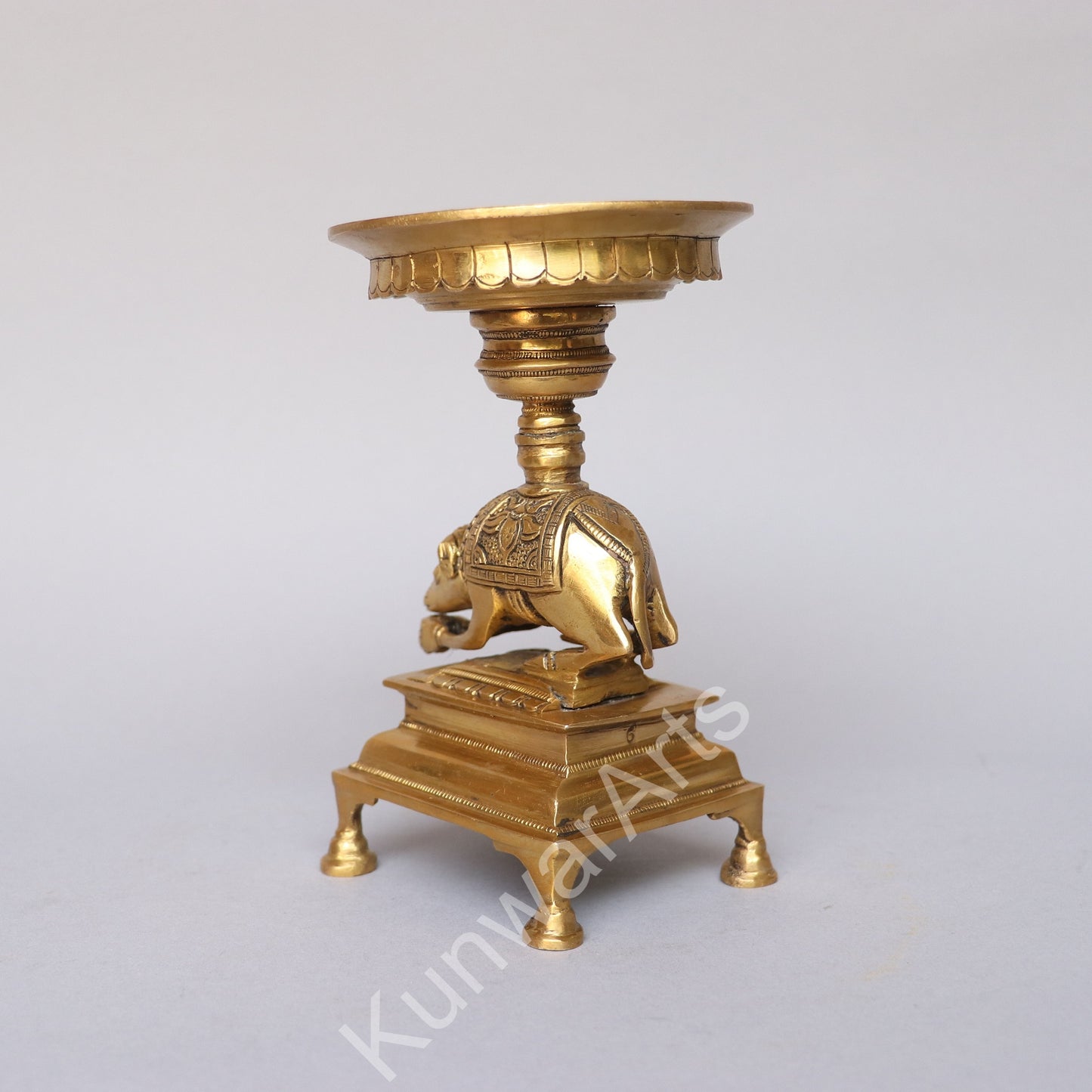 Brass Décor Mouse Lamp