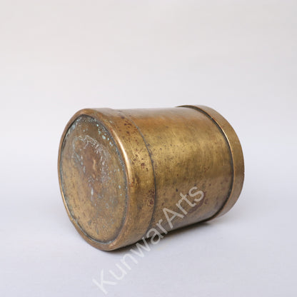 Brass Traditional Storage Container 17cm