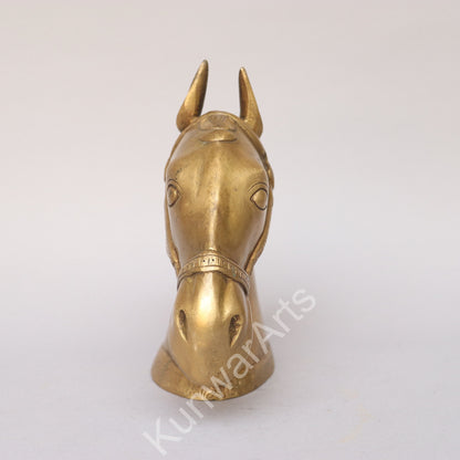 Brass Horse Bust Table Décor 21cm