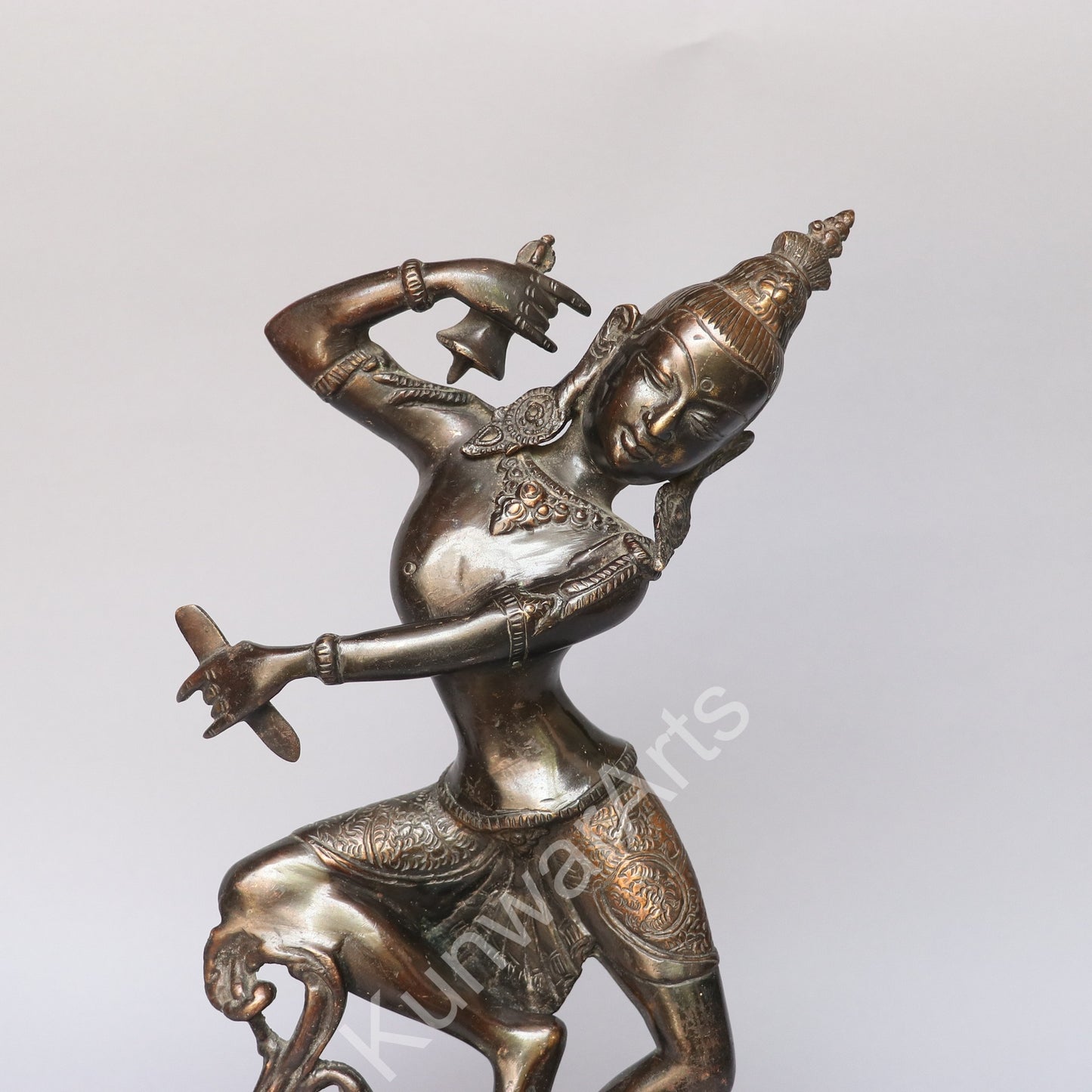 Brass Dancing Shiva Idol