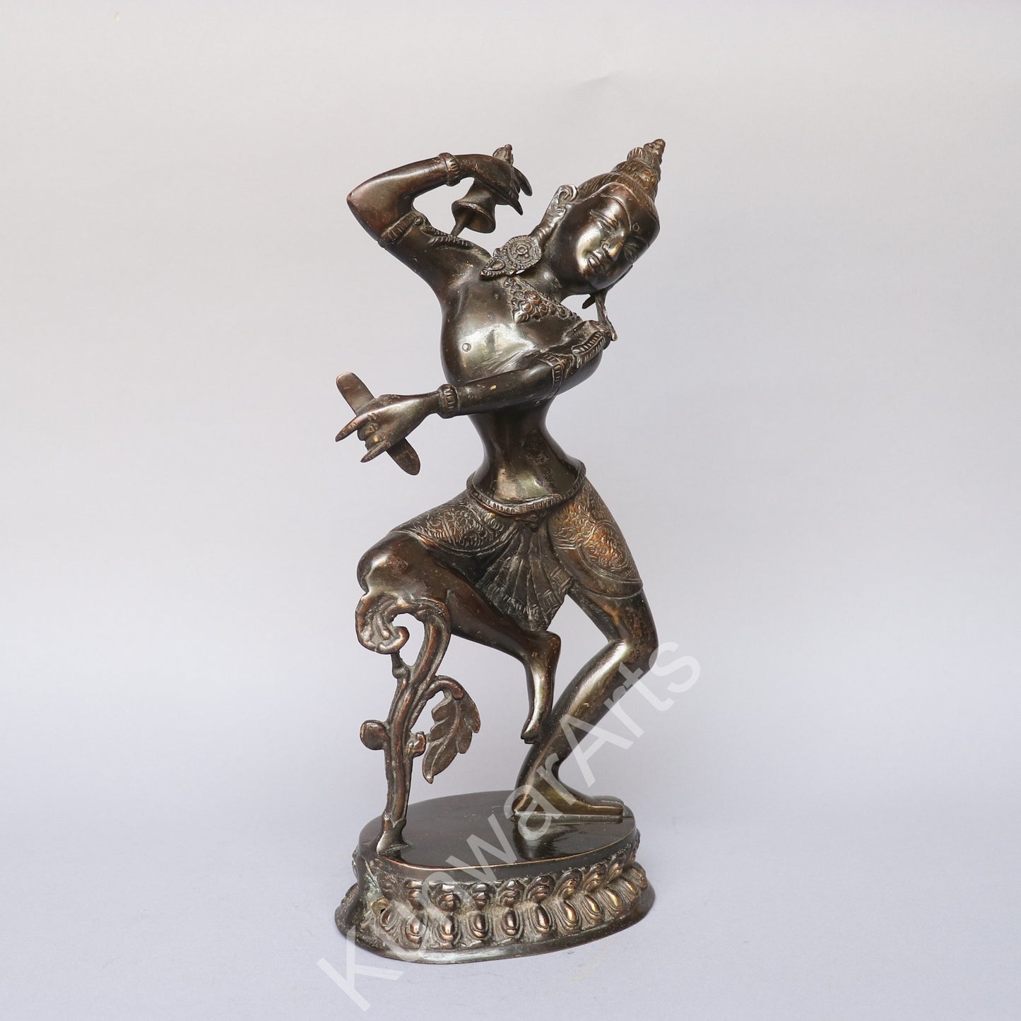 Brass Dancing Shiva Idol