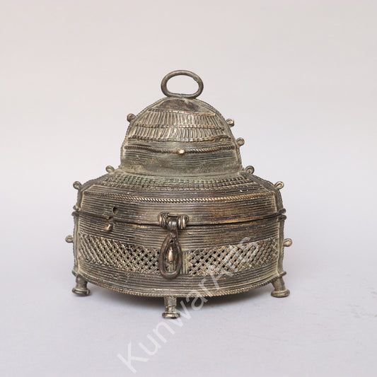 Brass Decorative Storage Box 19cm