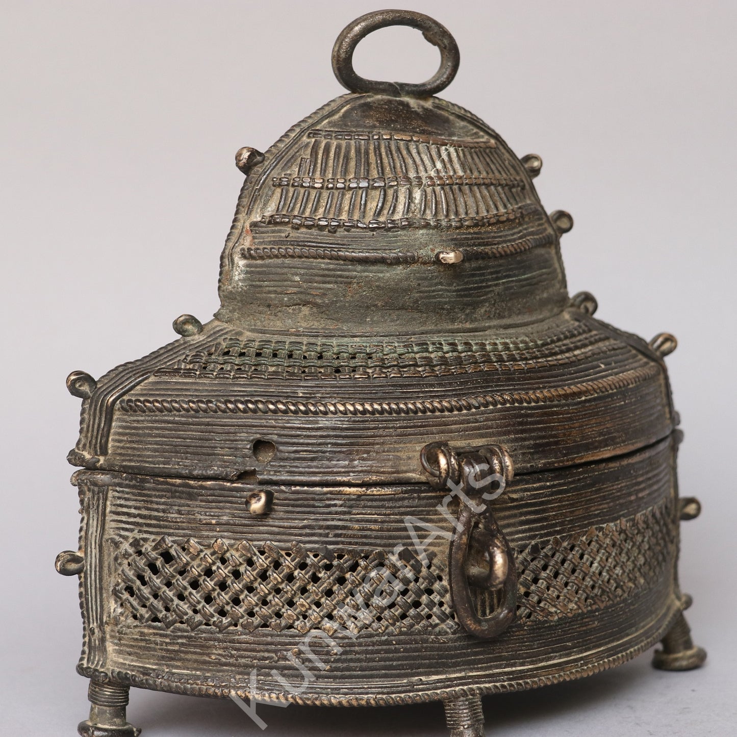 Brass Decorative Storage Box 19cm