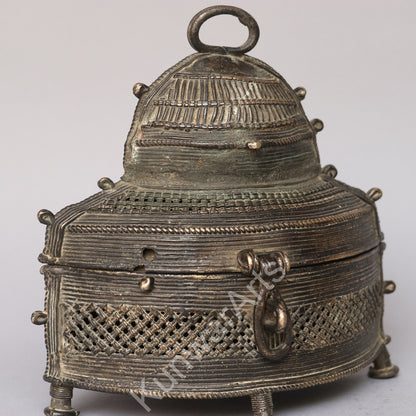 Brass Decorative Storage Box 19cm