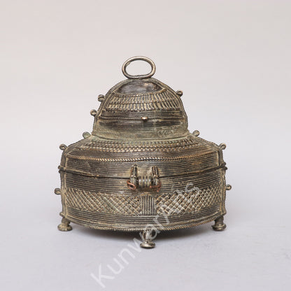 Brass Decorative Storage Box 19cm