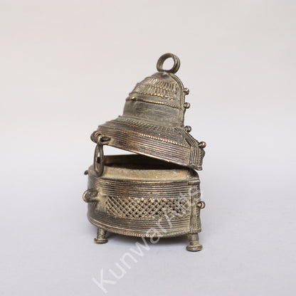 Brass Decorative Storage Box 19cm