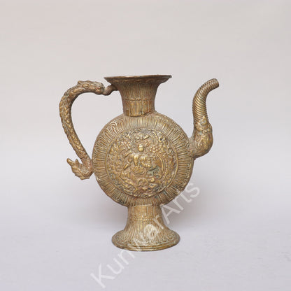Vintage Brass Tea Kettle 21cm