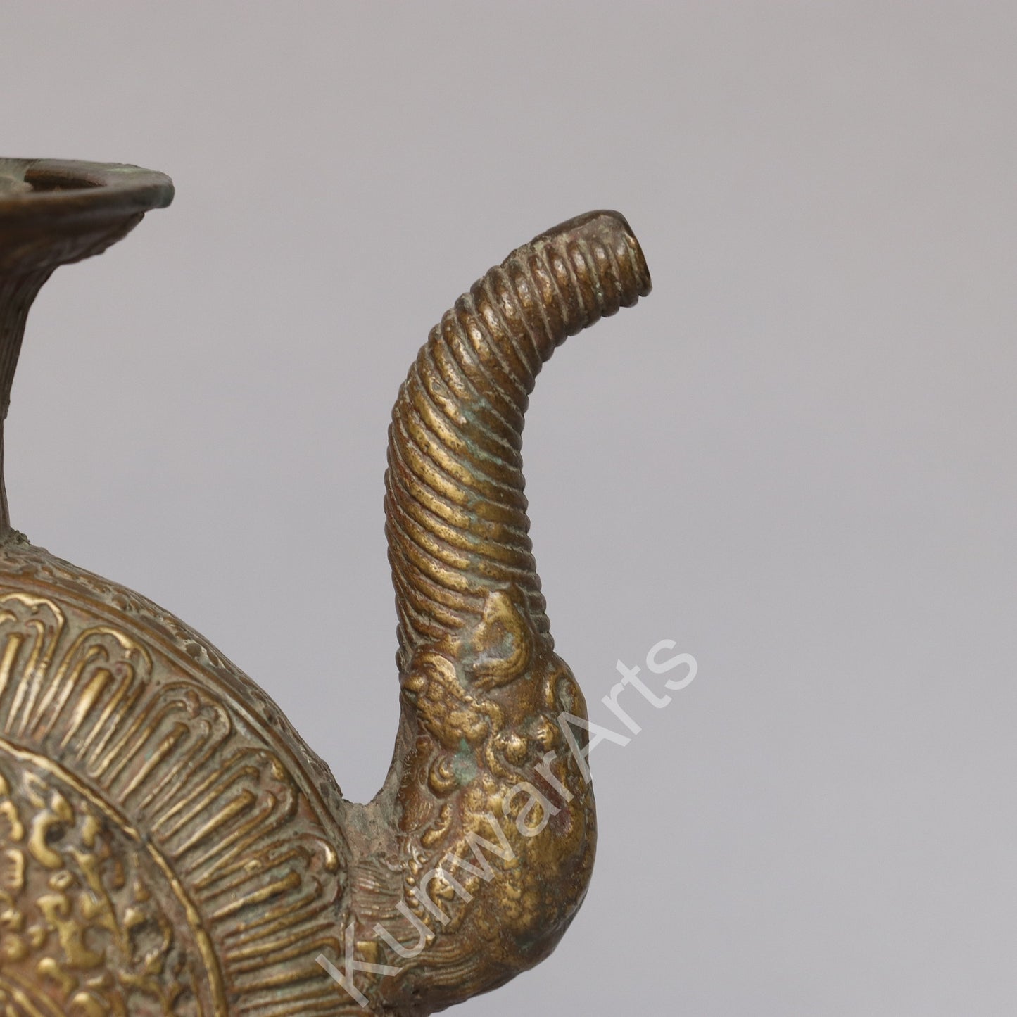 Vintage Brass Tea Kettle 21cm