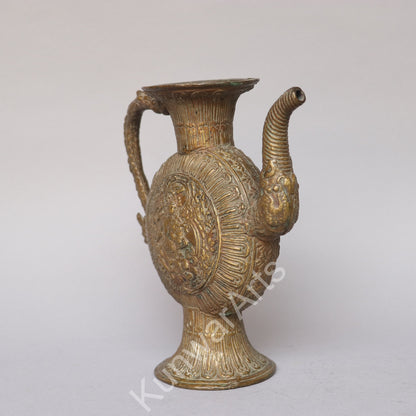 Vintage Brass Tea Kettle 21cm
