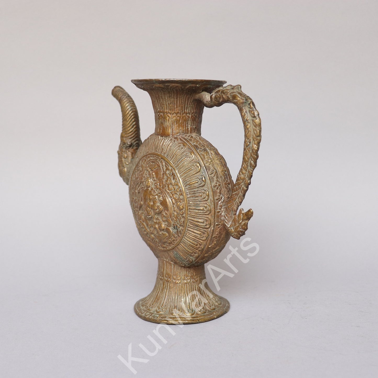 Vintage Brass Tea Kettle 21cm