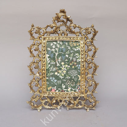 Brass Vintage Ornate Photo Frame