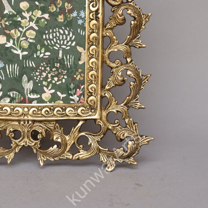 Brass Vintage Ornate Photo Frame