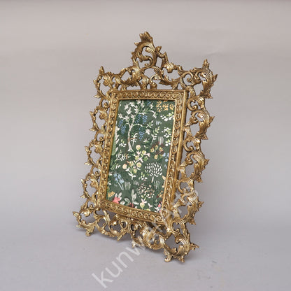 Brass Vintage Ornate Photo Frame