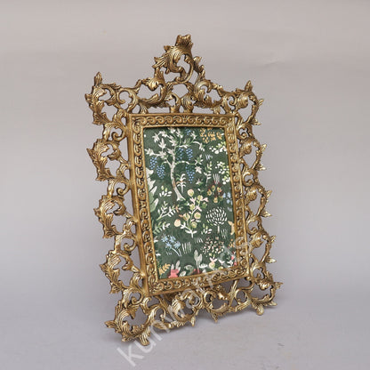 Brass Vintage Ornate Photo Frame