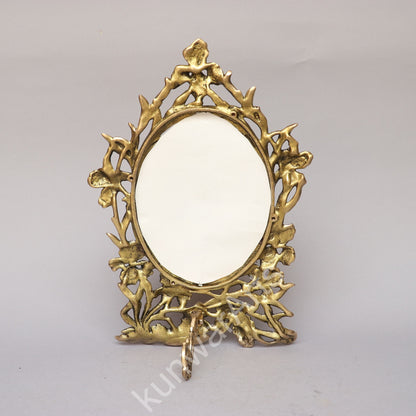 Brass Ornate Flower Photo Frame
