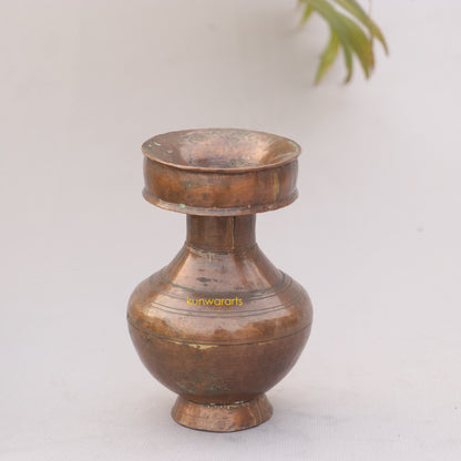 Copper Vintage Devi Ghot (Pooja Article)