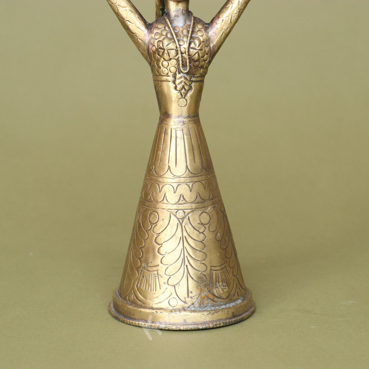 Brass Lady with Kalash Figurine
