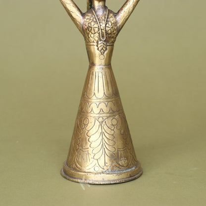 Brass Lady with Kalash Figurine