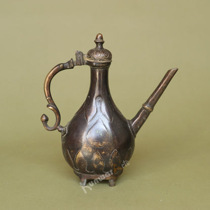 Exquisite Vintage Brass Tea Kettle