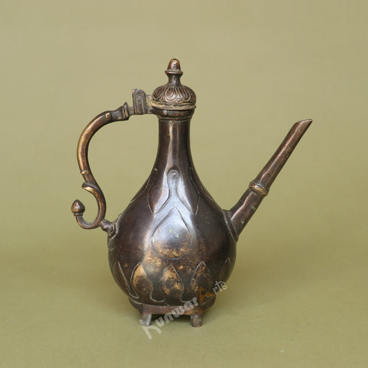 Exquisite Vintage Brass Tea Kettle