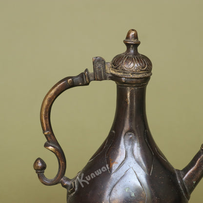 Exquisite Vintage Brass Tea Kettle