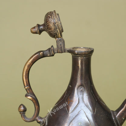 Exquisite Vintage Brass Tea Kettle