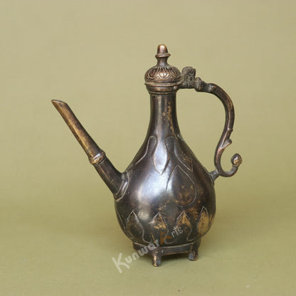 Exquisite Vintage Brass Tea Kettle