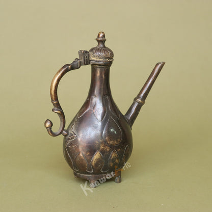 Exquisite Vintage Brass Tea Kettle